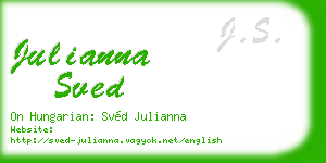 julianna sved business card
