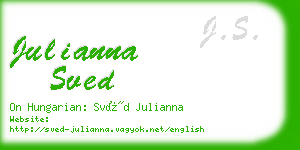 julianna sved business card